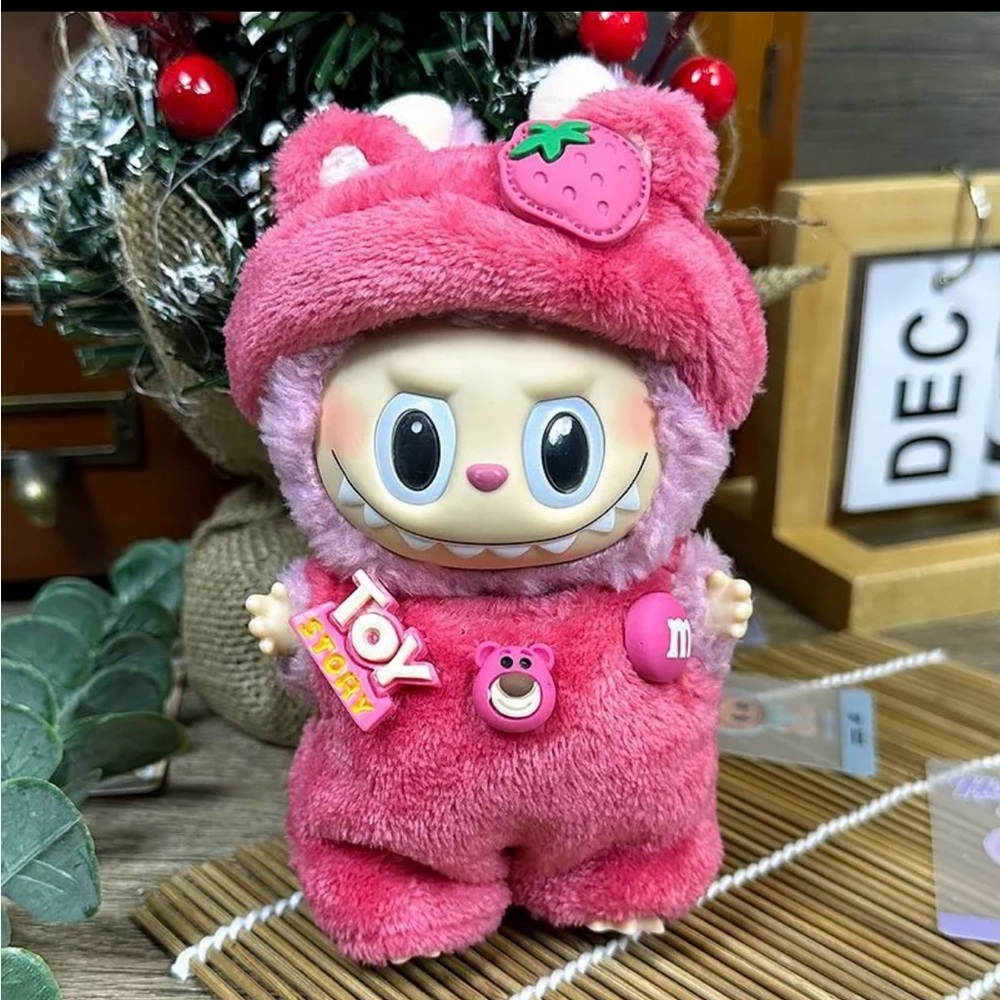 Lots-o-Huggin (Lotso) Bear Costume for Labubu Doll - Doll NOT included